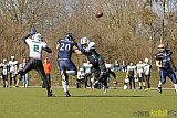 Gelsenkirchen Devils vs. M&ouml;nchengladbach Wolfpack  - 08.03.2015 Scrimmage: Schiefbahn Riders, M&uuml;lheim Shamrocks