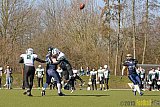 Gelsenkirchen Devils vs. M&ouml;nchengladbach Wolfpack  - 08.03.2015 Scrimmage: Schiefbahn Riders, M&uuml;lheim Shamrocks
