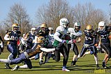 Gelsenkirchen Devils vs. M&ouml;nchengladbach Wolfpack  - 08.03.2015 Scrimmage: Schiefbahn Riders, M&uuml;lheim Shamrocks