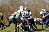Gelsenkirchen Devils vs. M&ouml;nchengladbach Wolfpack  - 08.03.2015 Scrimmage: Schiefbahn Riders, M&uuml;lheim Shamrocks