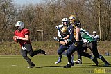 Gelsenkirchen Devils vs. M&ouml;nchengladbach Wolfpack  - 08.03.2015 Scrimmage: Schiefbahn Riders, M&uuml;lheim Shamrocks