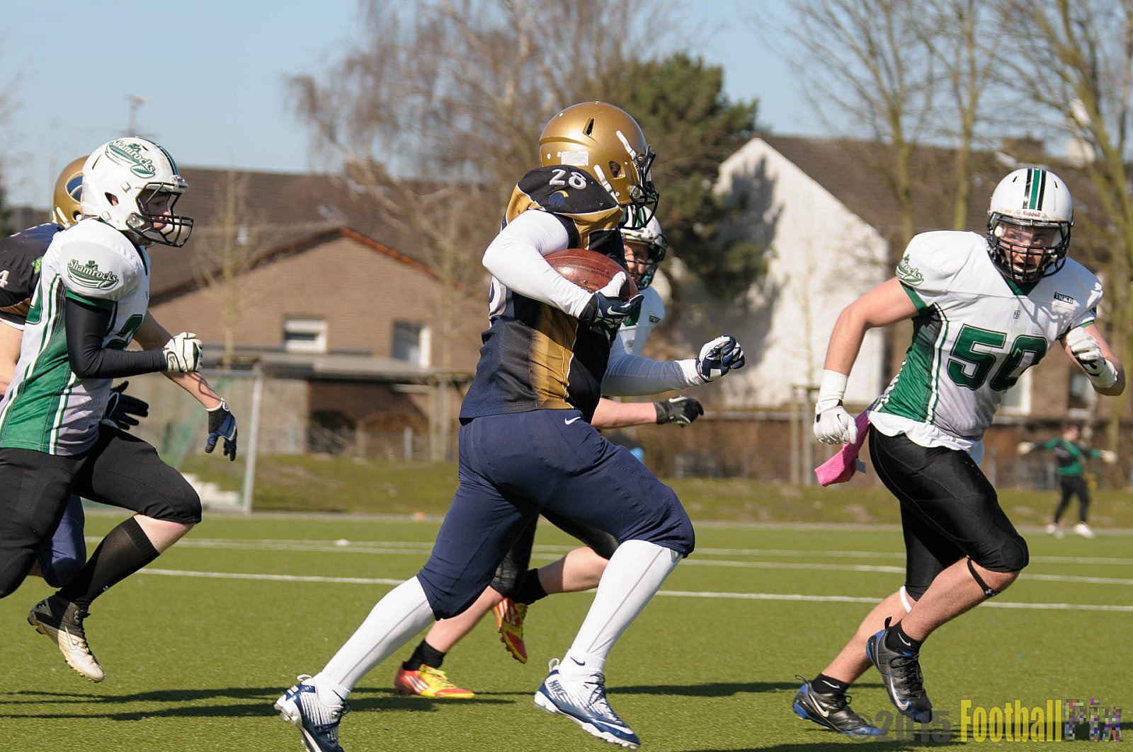 Gelsenkirchen Devils vs. Mönchengladbach Wolfpack  - 08.03.2015 Scrimmage: Schiefbahn Riders, Mülheim Shamrocks
