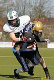 Gelsenkirchen Devils vs. M&ouml;nchengladbach Wolfpack  - 08.03.2015 Scrimmage: Schiefbahn Riders, M&uuml;lheim Shamrocks