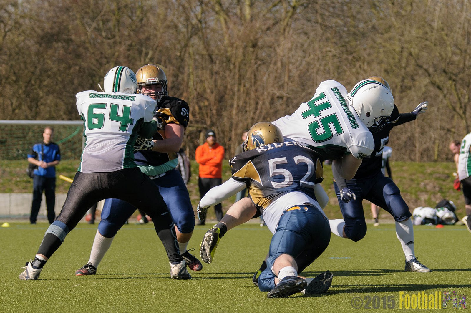 Gelsenkirchen Devils vs. Mönchengladbach Wolfpack  - 08.03.2015 Scrimmage: Schiefbahn Riders, Mülheim Shamrocks