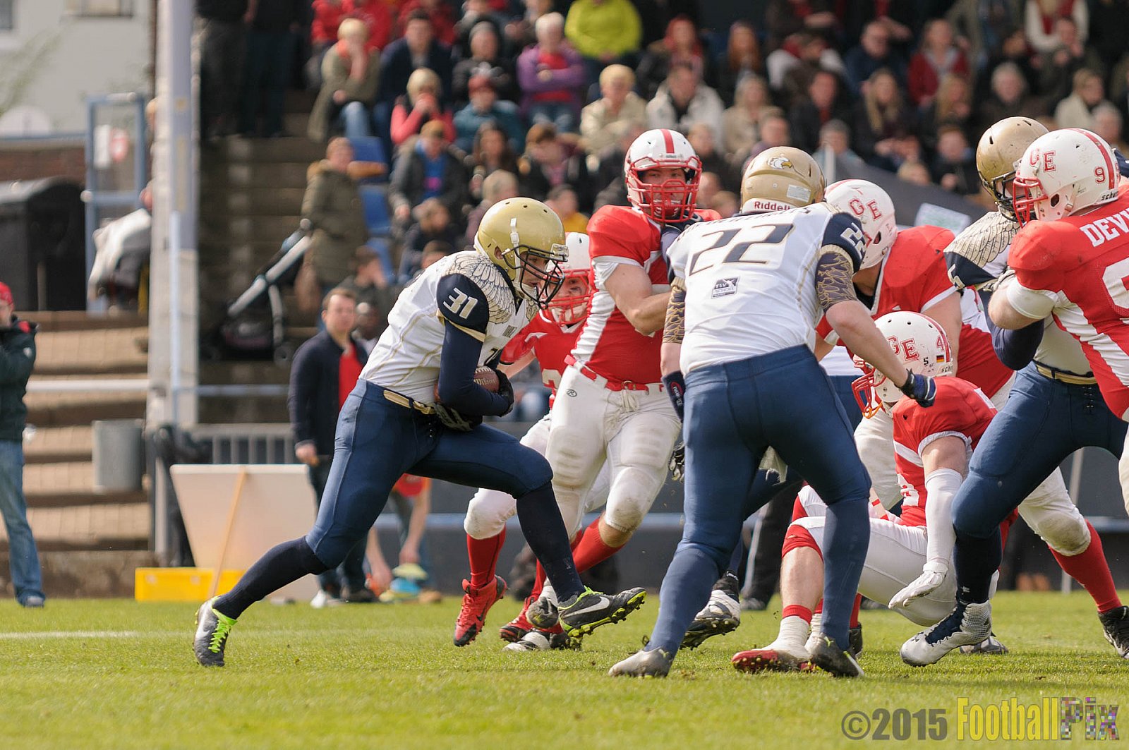 Preseason Game Gelsenkirchen Devils vs. Mainz Golden Eagles - 11.04.2015 Off-Season Game: Gelsenkirchen Devils vs. Mainz Golden Eagles (31:0)