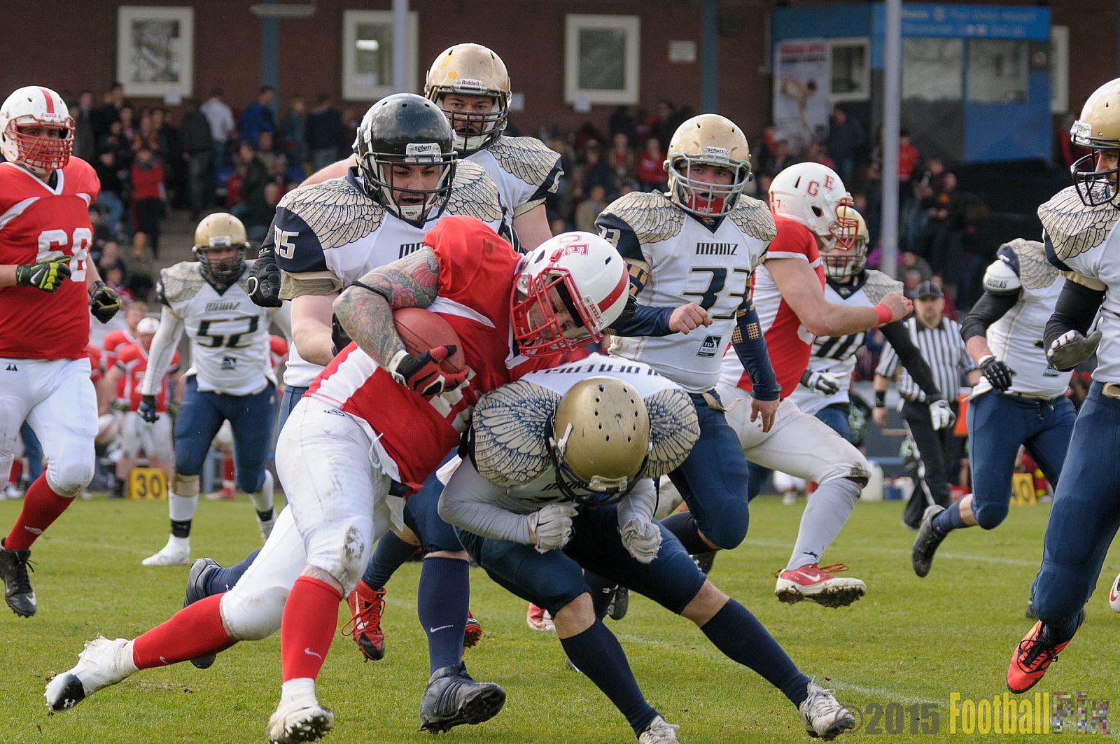 Preseason Game Gelsenkirchen Devils vs. Mainz Golden Eagles - 11.04.2015 Off-Season Game: Gelsenkirchen Devils vs. Mainz Golden Eagles (31:0)
