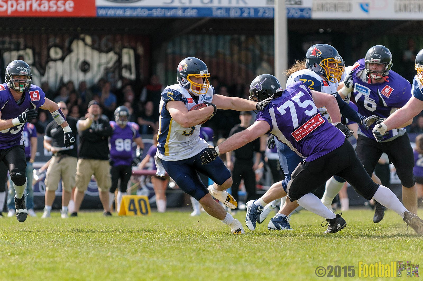 Langenfeld Longhorns vs. Essen Assindia Cardinals - 19.04.2015 RL NRW: Langenfeld Longhorns vs. Essen Assindia Cardinals (19:24)