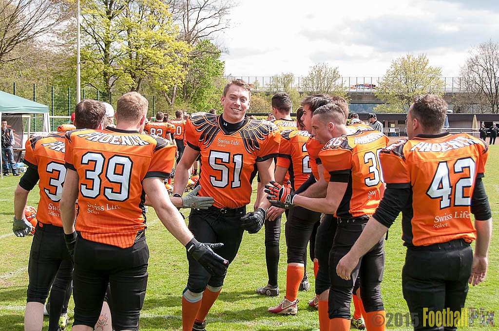 Wuppertal Greyhounds vs. Wipperfürth Phoenix - 01.05.2015 LL West NRW: Wuppertal Greyhounds vs. Wipperfürth Phoenix (72:6)