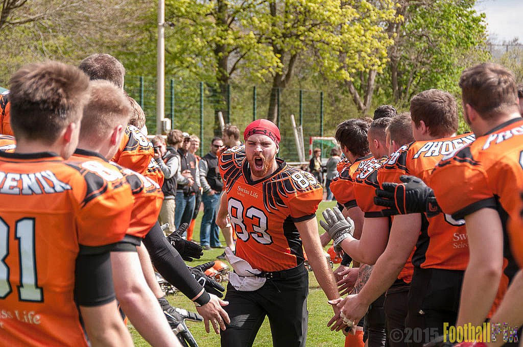 Wuppertal Greyhounds vs. Wipperfürth Phoenix - 01.05.2015 LL West NRW: Wuppertal Greyhounds vs. Wipperfürth Phoenix (72:6)
