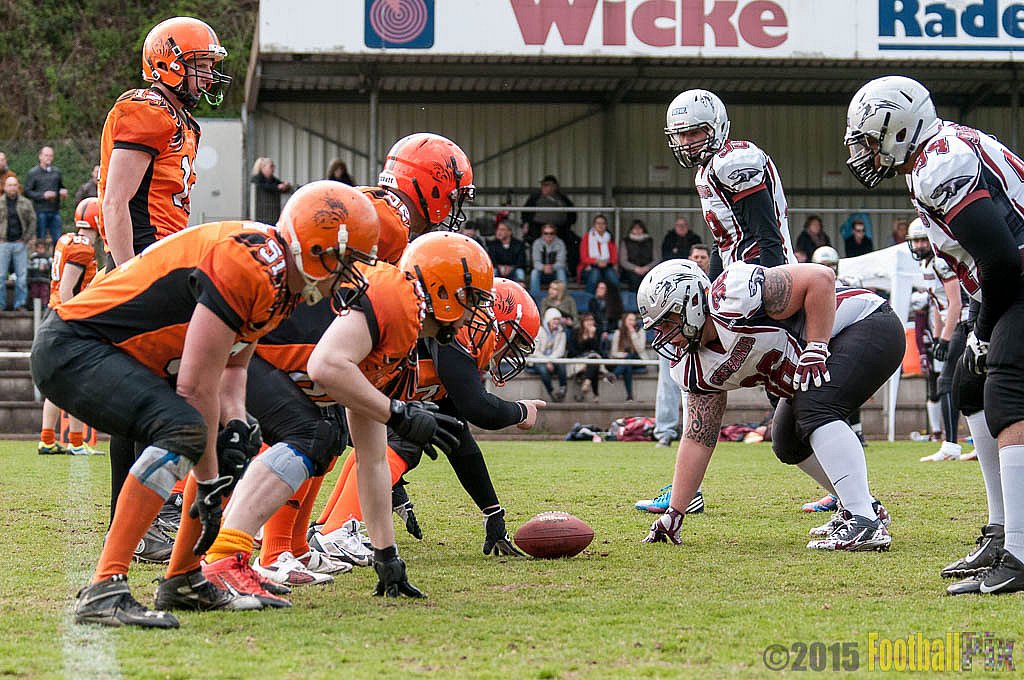 Wuppertal Greyhounds vs. Wipperfürth Phoenix - 01.05.2015 LL West NRW: Wuppertal Greyhounds vs. Wipperfürth Phoenix (72:6)
