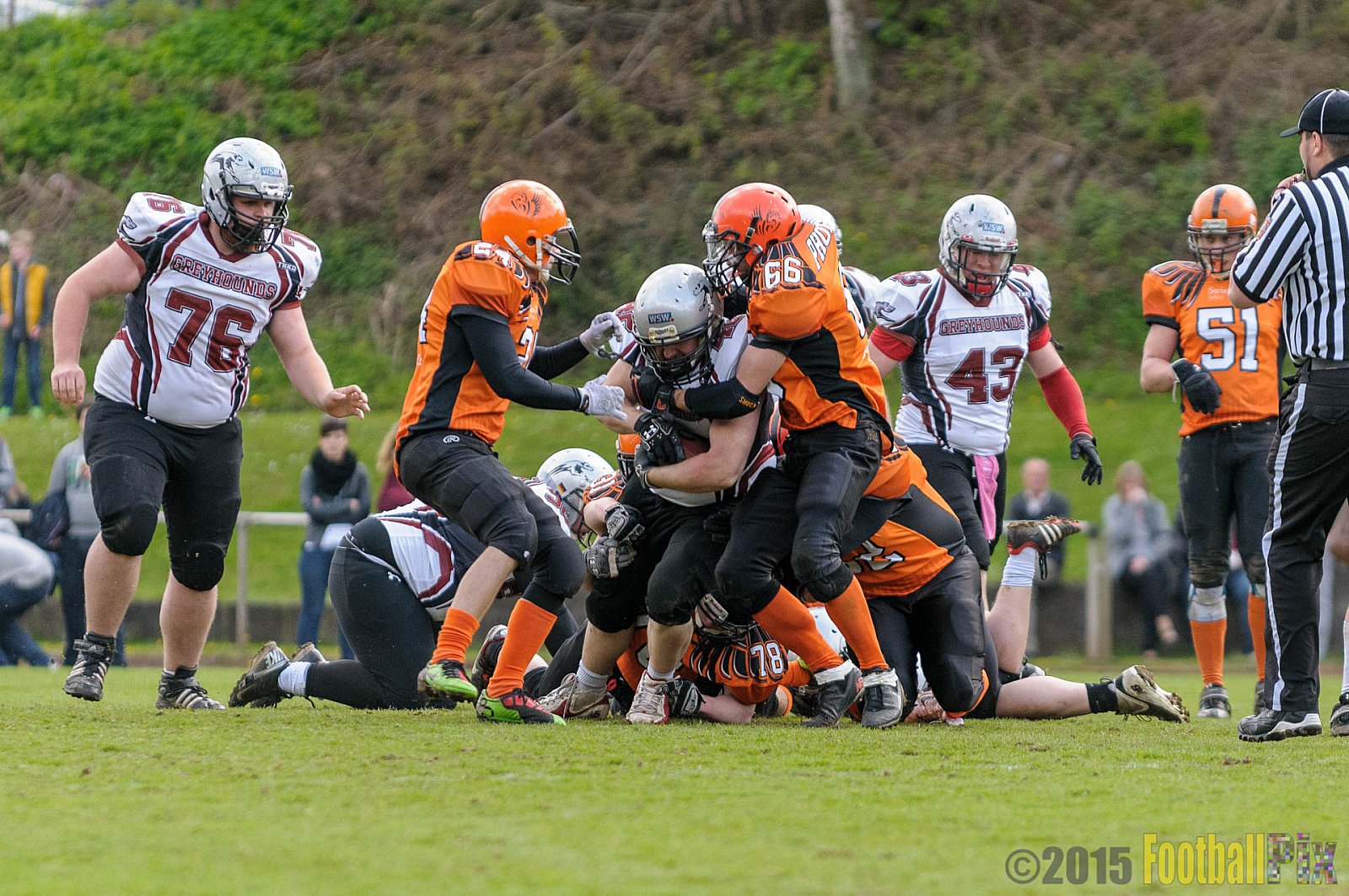 Wuppertal Greyhounds vs. Wipperfürth Phoenix - 01.05.2015 LL West NRW: Wuppertal Greyhounds vs. Wipperfürth Phoenix (72:6)