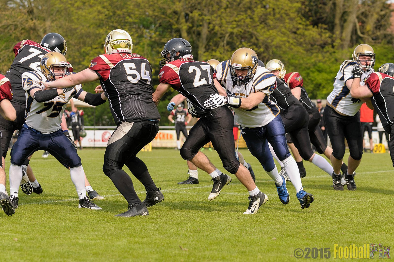 Schiefbahn Riders vs. Cologne Falcons II - 02.05.2015 OL NRW: Schiefbahn Riders vs. Cologne Falcons II (7:32)