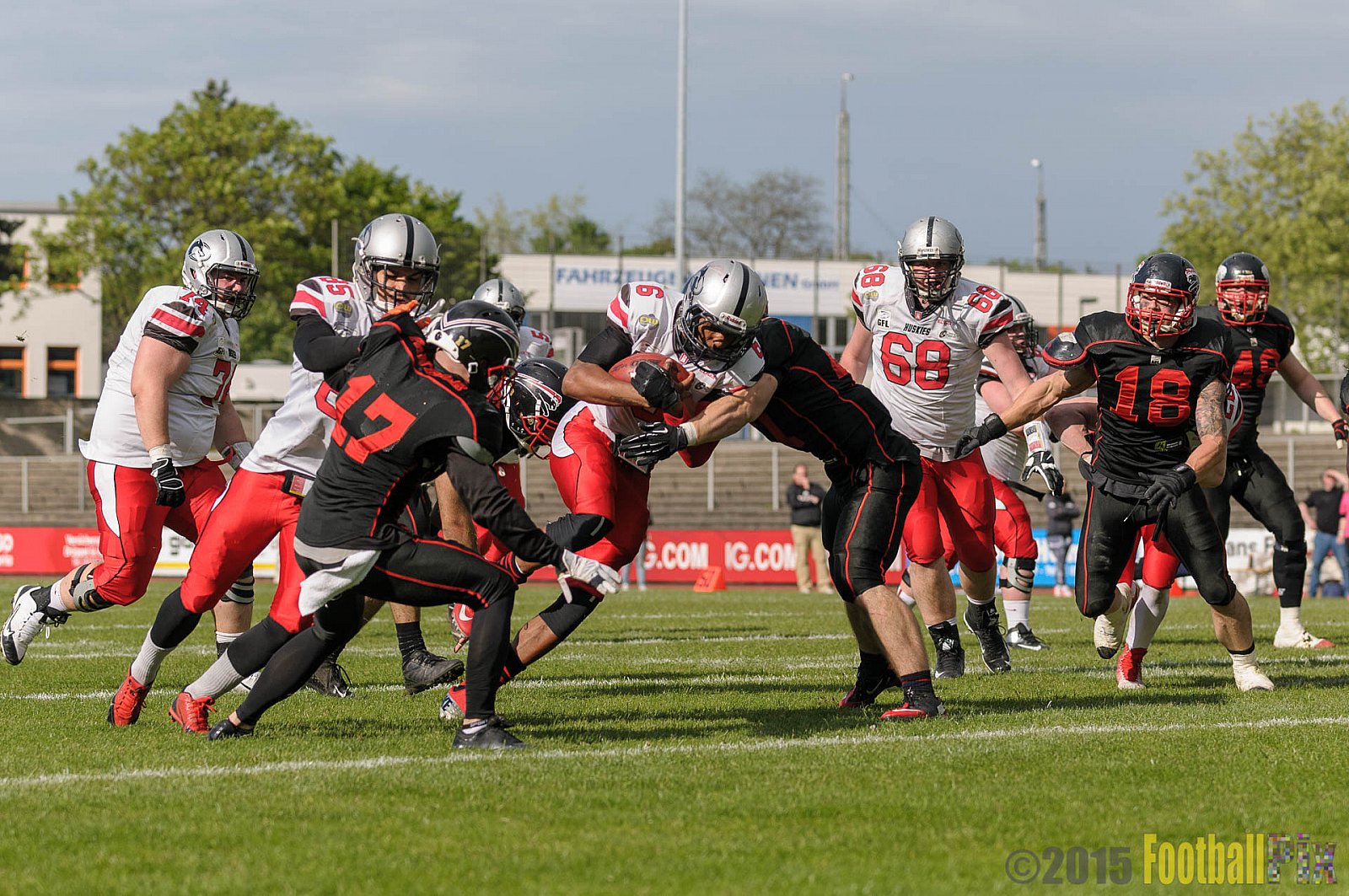 Düsseldorf Panther vs. Hamburg Huskies - 09.05.2015 GFL Nord: Düsseldorf Panther vs. Hamburg Huskies (10:27)
