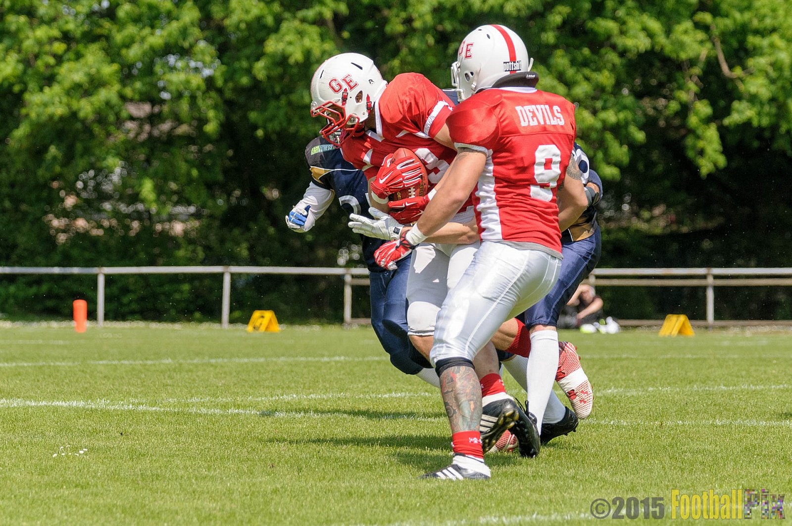 Schiefbahn Riders vs. Gelsenkirchen Devils - 10.05.2015 OL NRW: Schiefbahn Riders vs. Gelsenkirchen Devils (7:14)