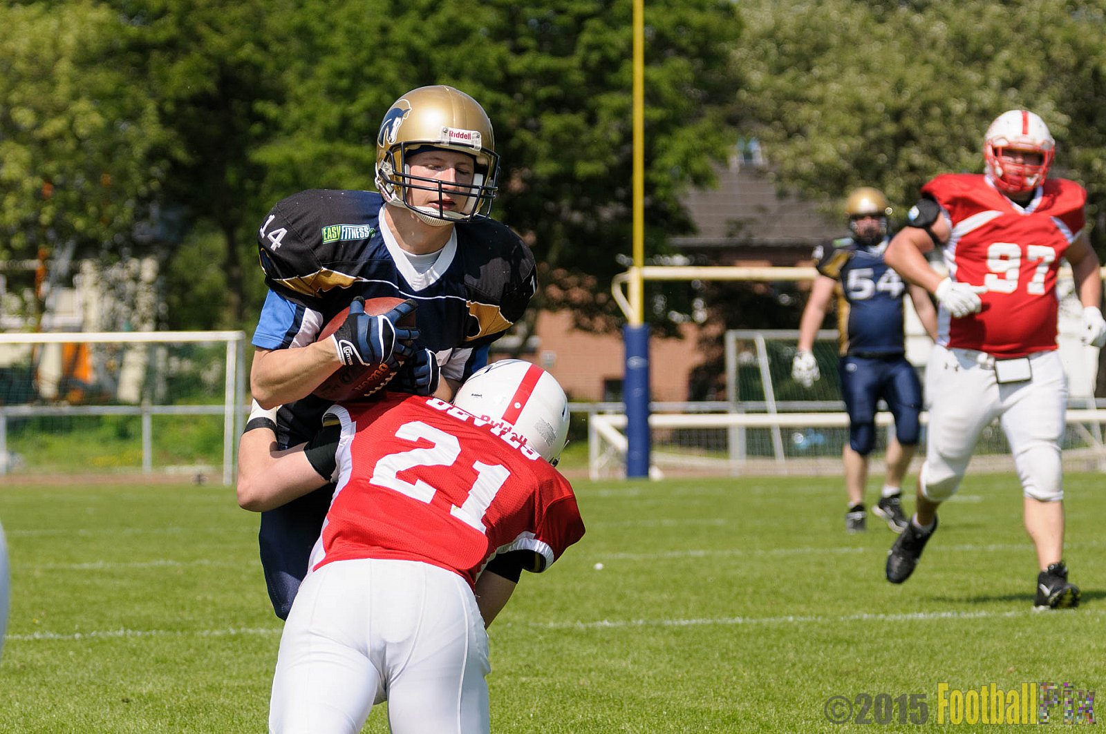 Schiefbahn Riders vs. Gelsenkirchen Devils - 10.05.2015 OL NRW: Schiefbahn Riders vs. Gelsenkirchen Devils (7:14)