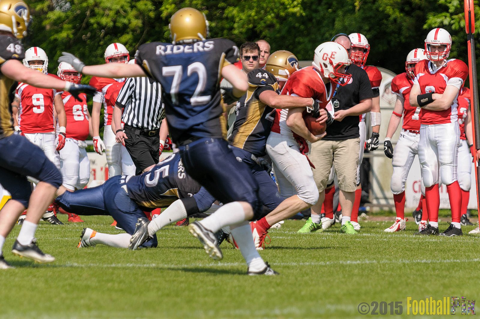Schiefbahn Riders vs. Gelsenkirchen Devils - 10.05.2015 OL NRW: Schiefbahn Riders vs. Gelsenkirchen Devils (7:14)