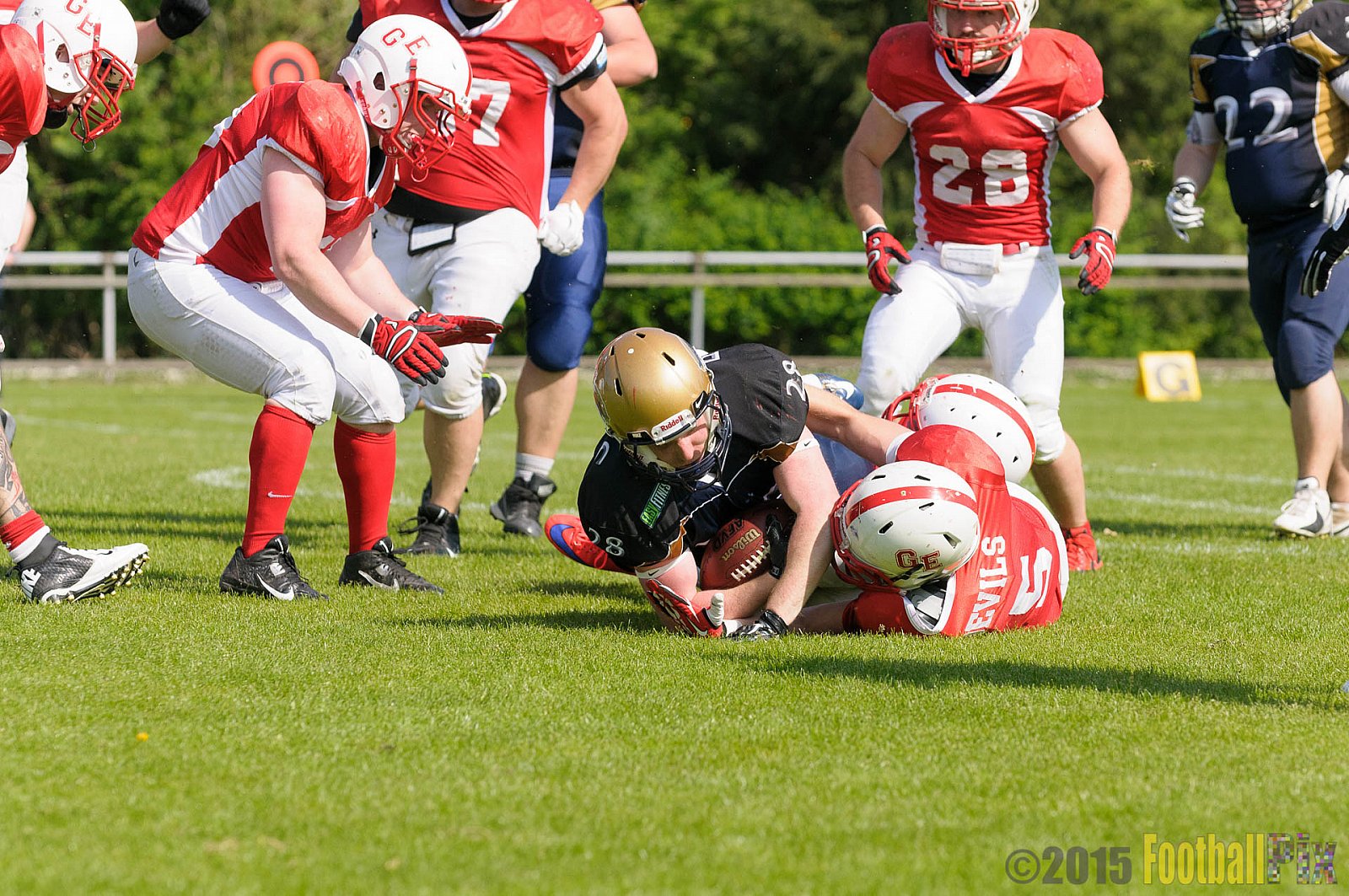 Schiefbahn Riders vs. Gelsenkirchen Devils - 10.05.2015 OL NRW: Schiefbahn Riders vs. Gelsenkirchen Devils (7:14)