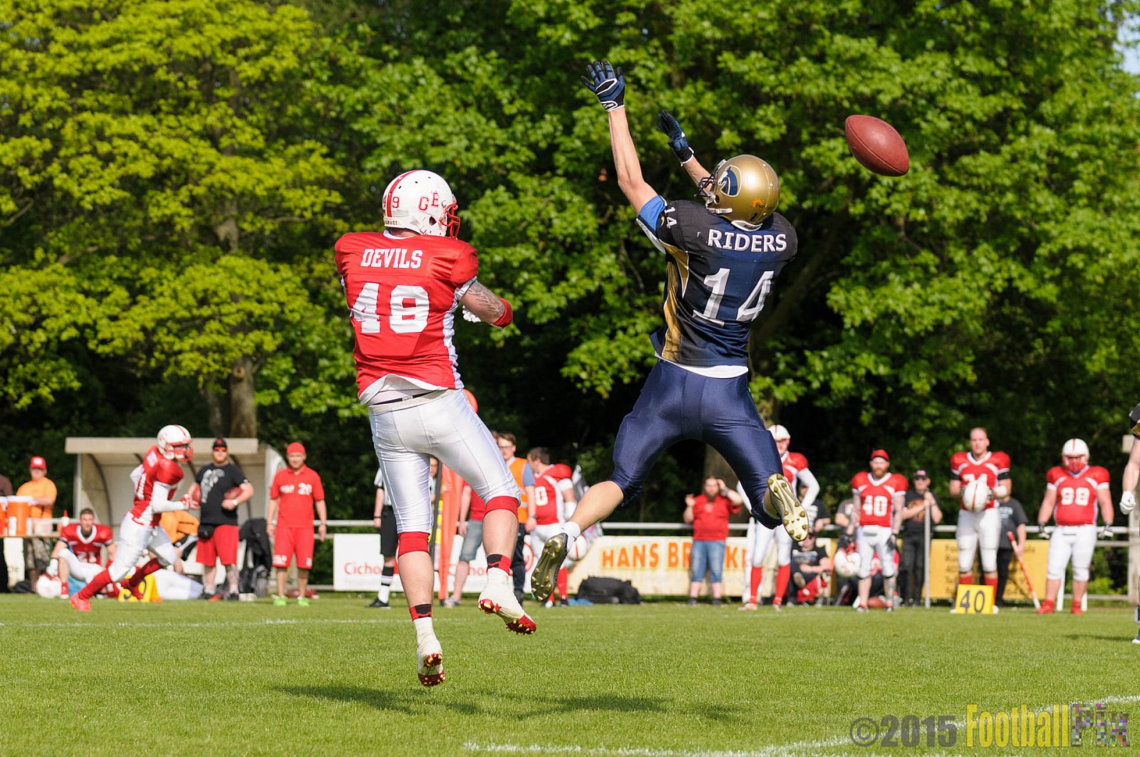 Schiefbahn Riders vs. Gelsenkirchen Devils - 10.05.2015 OL NRW: Schiefbahn Riders vs. Gelsenkirchen Devils (7:14)