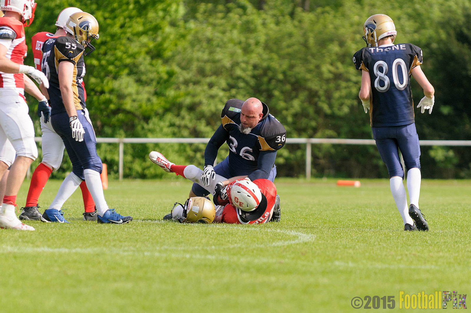 Schiefbahn Riders vs. Gelsenkirchen Devils - 10.05.2015 OL NRW: Schiefbahn Riders vs. Gelsenkirchen Devils (7:14)