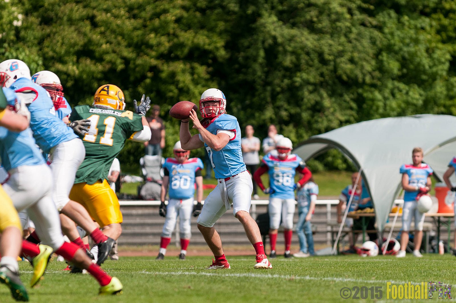 Cologne Crocodiles vs. Bonn Gamecocks - 24.05.2015 GFL2 Nord: Cologne Crocodiles vs. Bonn Gamecocks (18:8)
