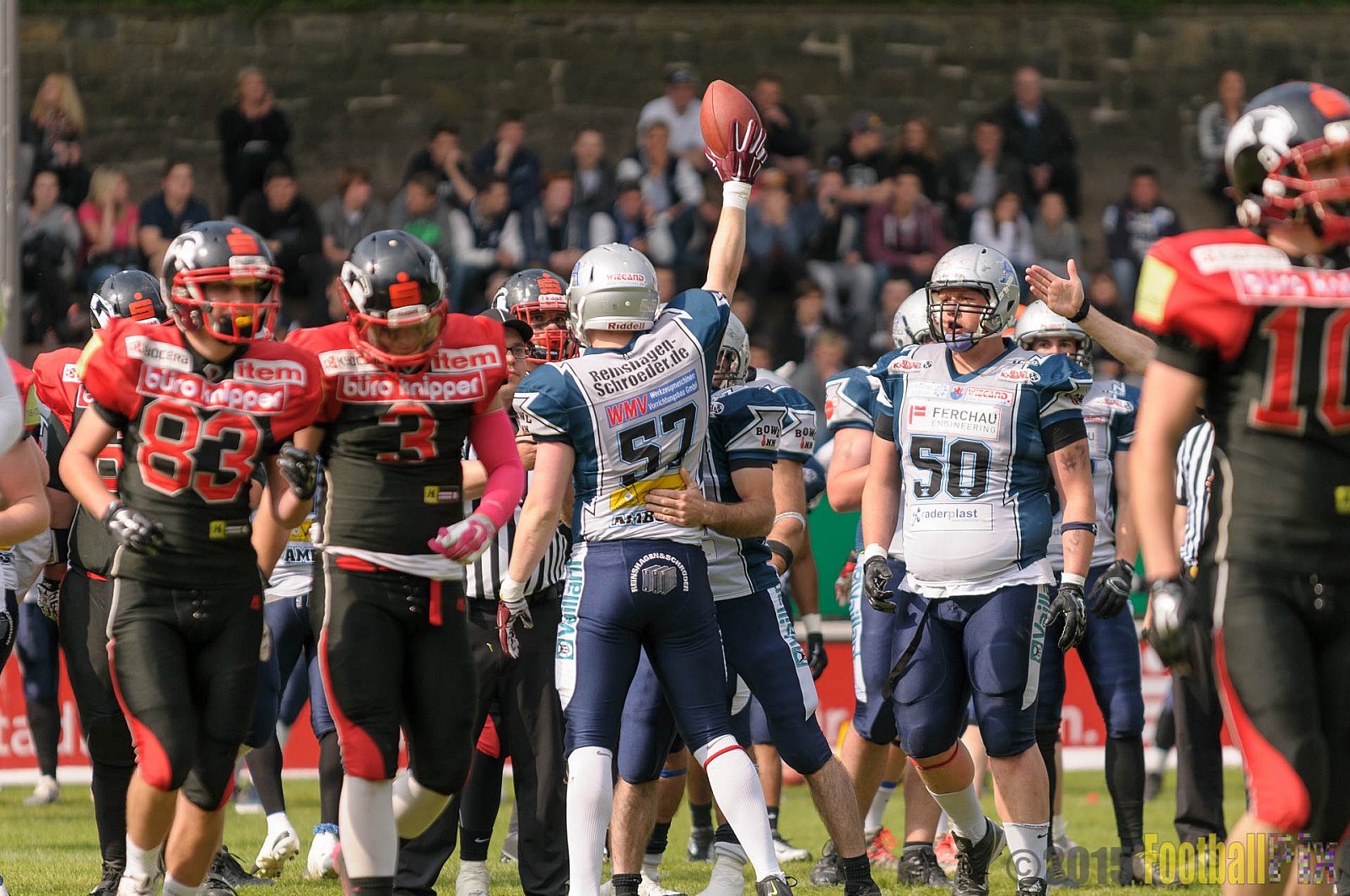 Solingen Paladins vs. Remscheid Amboss - 25.05.2015 RL NRW: Solingen Paladins vs. Remscheid Amboss (30:21)