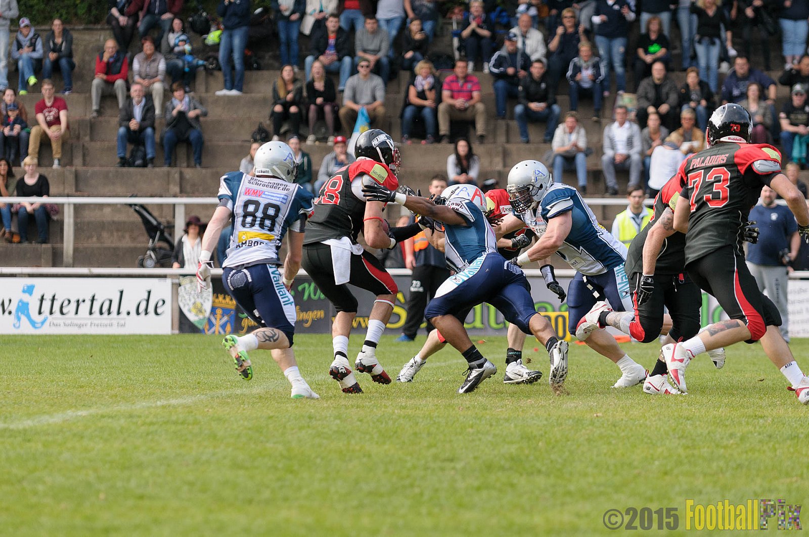 Solingen Paladins vs. Remscheid Amboss - 25.05.2015 RL NRW: Solingen Paladins vs. Remscheid Amboss (30:21)