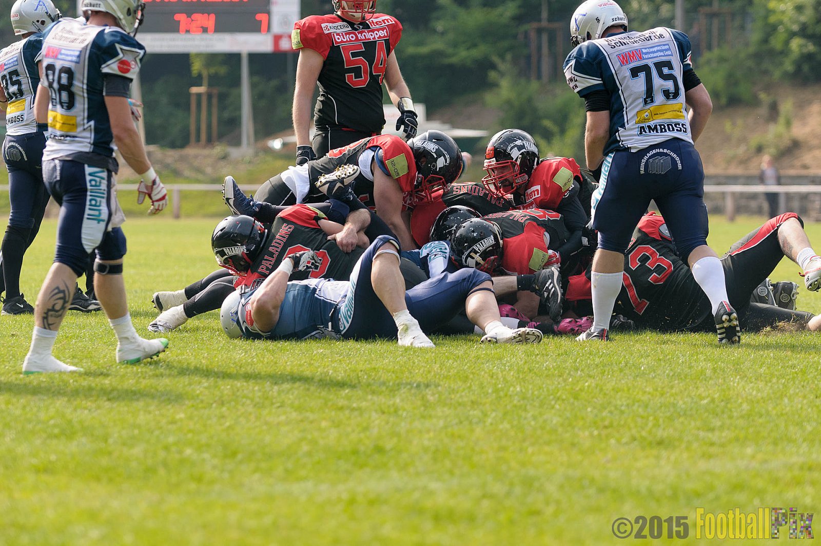 Solingen Paladins vs. Remscheid Amboss - 25.05.2015 RL NRW: Solingen Paladins vs. Remscheid Amboss (30:21)