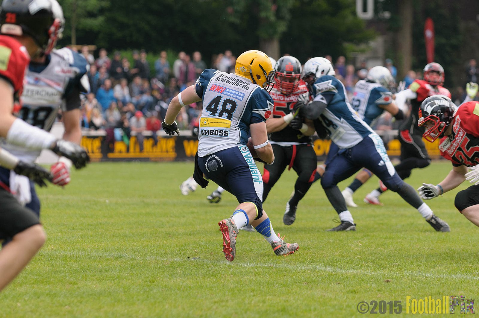 Solingen Paladins vs. Remscheid Amboss - 25.05.2015 RL NRW: Solingen Paladins vs. Remscheid Amboss (30:21)