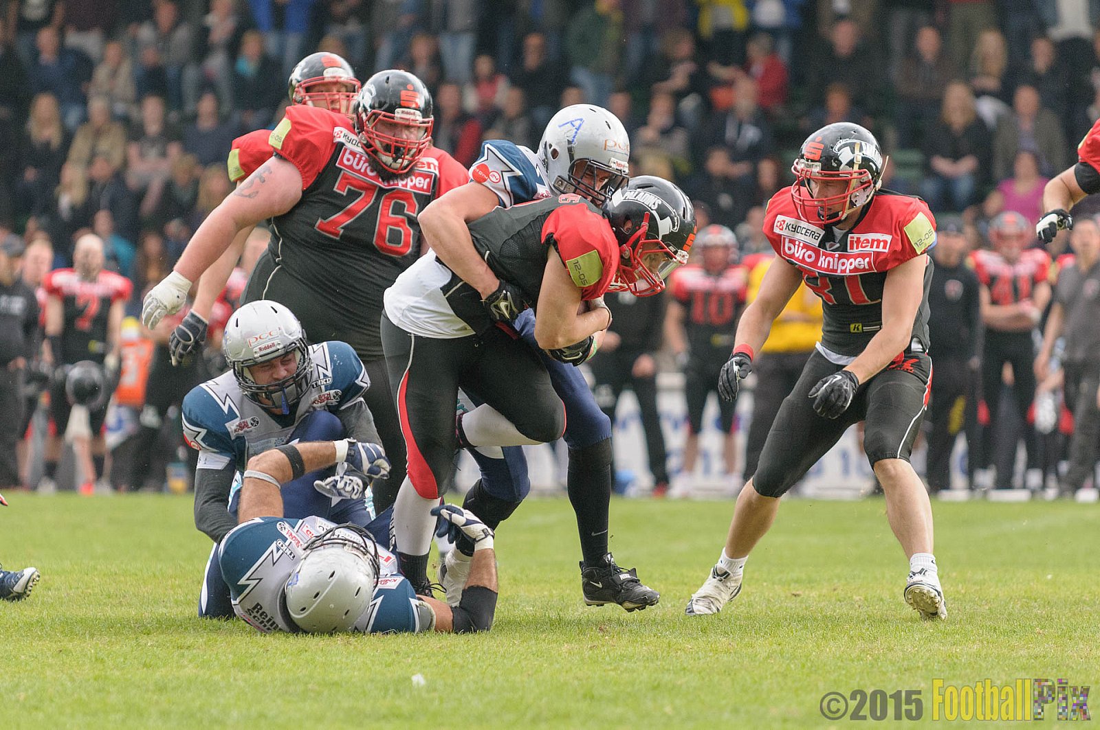 Solingen Paladins vs. Remscheid Amboss - 25.05.2015 RL NRW: Solingen Paladins vs. Remscheid Amboss (30:21)