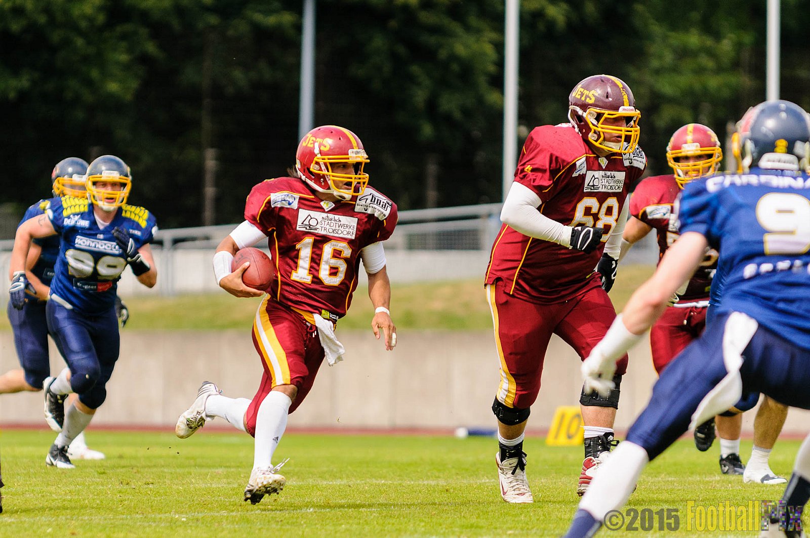 Essen Assindia Cardinals vs. Troisdorf Jets - 21.06.2015 RL NRW: Essen Assindia Cardinals vs. Troisdorf Jets (24:9)