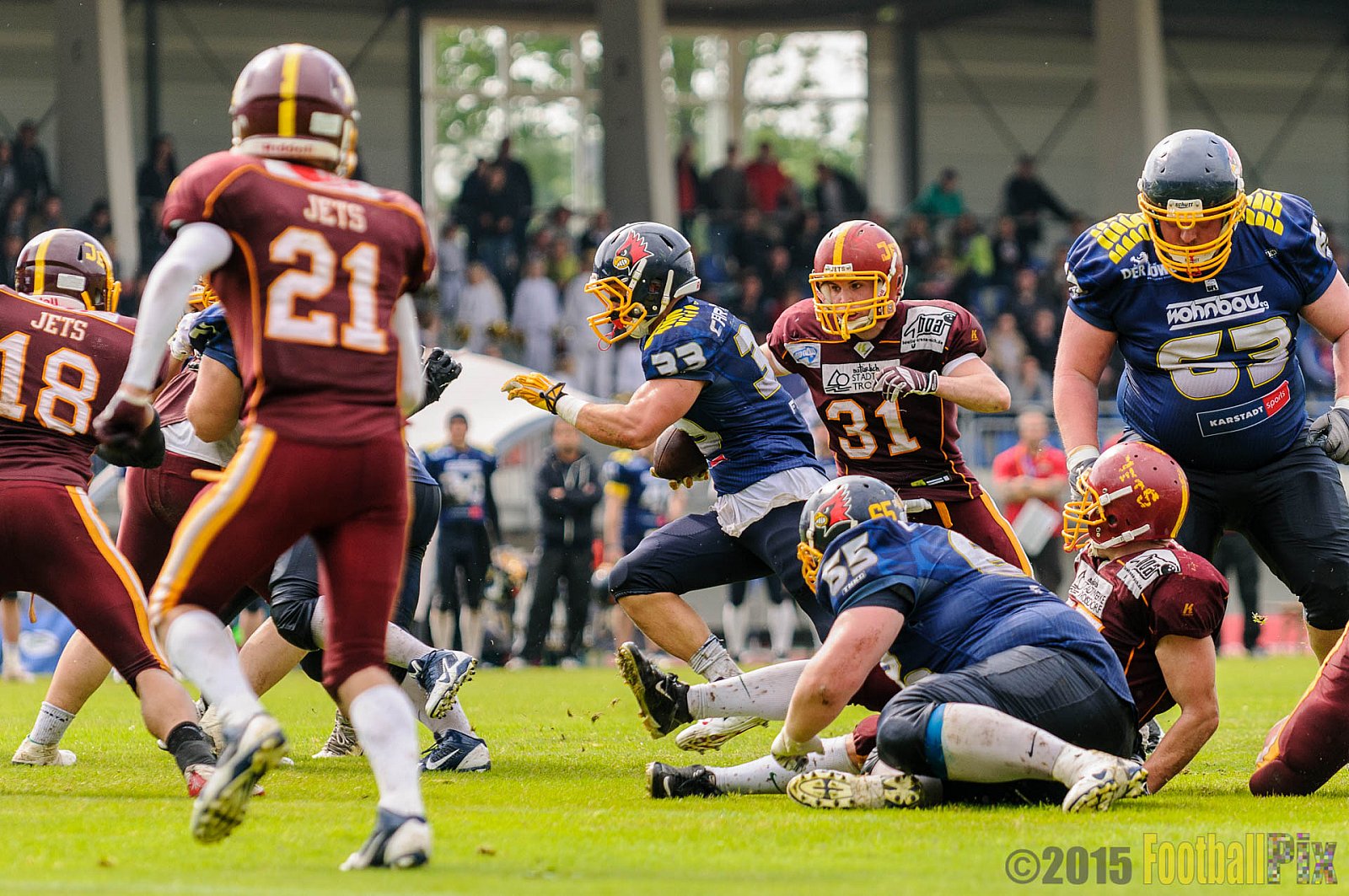 Essen Assindia Cardinals vs. Troisdorf Jets - 21.06.2015 RL NRW: Essen Assindia Cardinals vs. Troisdorf Jets (24:9)