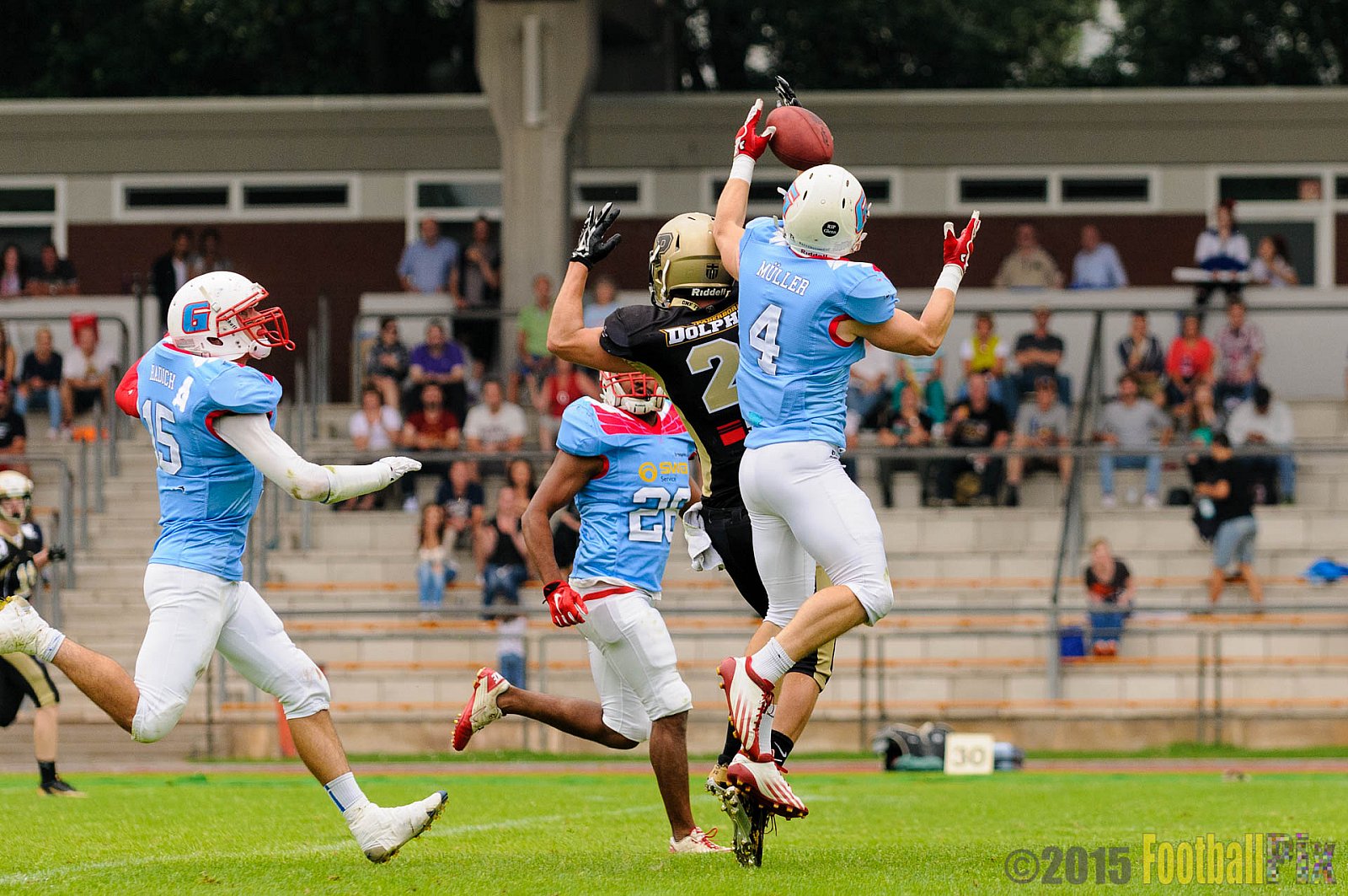 Bonn Gamecocks vs. Paderborn Dolphins - 08.08.2015 GFL2 Nord: Bonn Gamecocks vs. Paderborn Dolphins (49:35)
