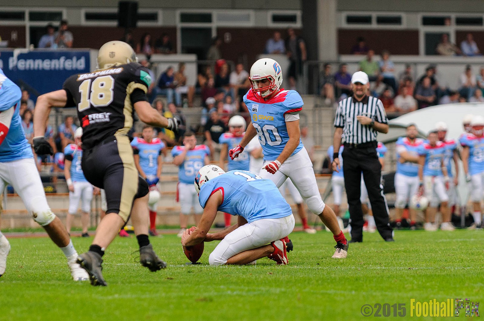 Bonn Gamecocks vs. Paderborn Dolphins - 08.08.2015 GFL2 Nord: Bonn Gamecocks vs. Paderborn Dolphins (49:35)