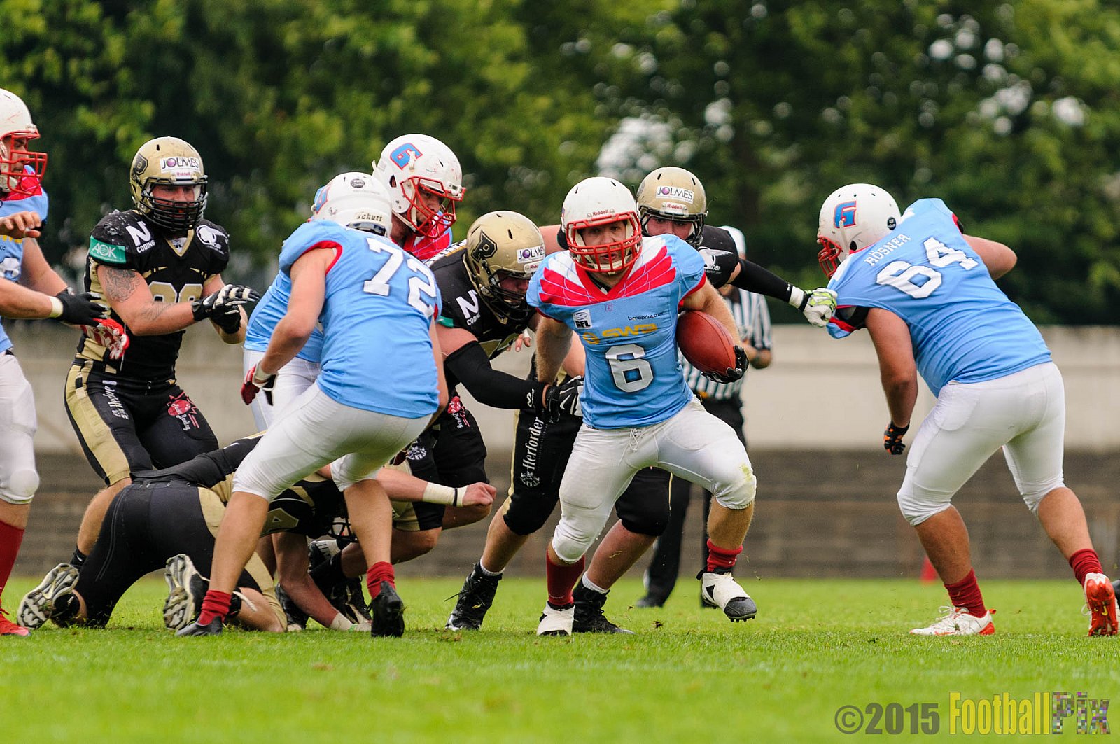 Bonn Gamecocks vs. Paderborn Dolphins - 08.08.2015 GFL2 Nord: Bonn Gamecocks vs. Paderborn Dolphins (49:35)