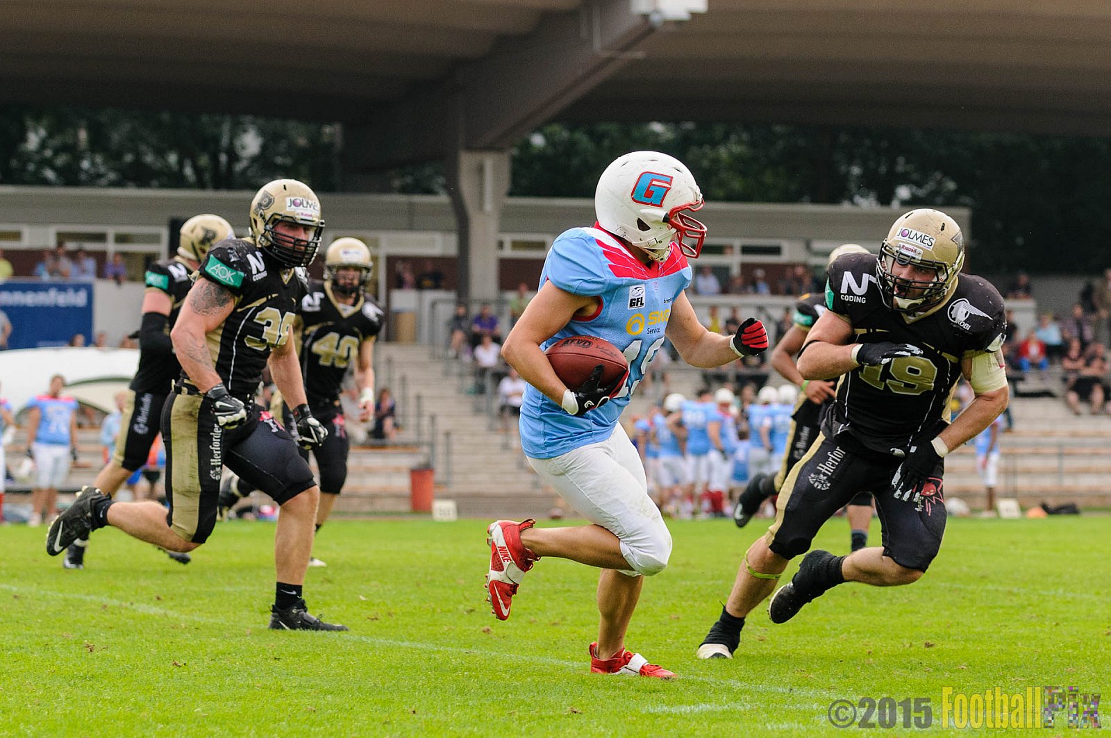 Bonn Gamecocks vs. Paderborn Dolphins - 08.08.2015 GFL2 Nord: Bonn Gamecocks vs. Paderborn Dolphins (49:35)