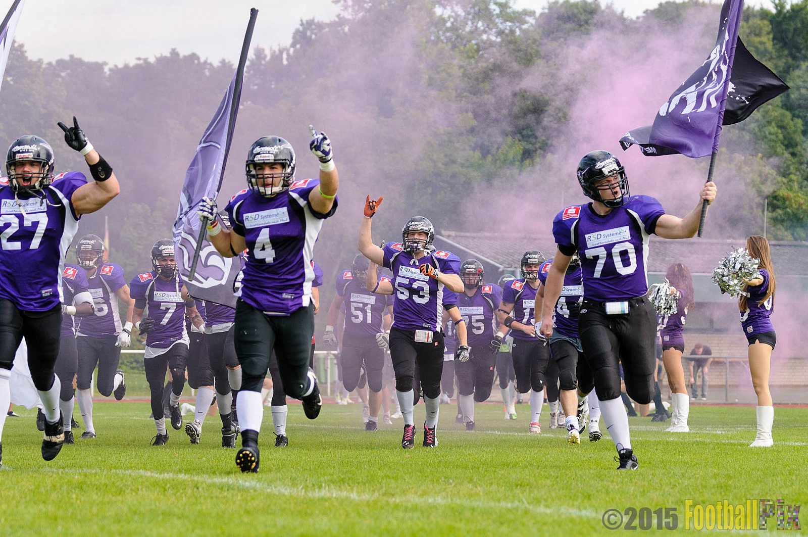 Langenfeld Longhorns vs. Aachen Vampires - 23.08.2015 RL NRW: Langenfeld Longhorns vs. Aachen Vampires (20:14)
