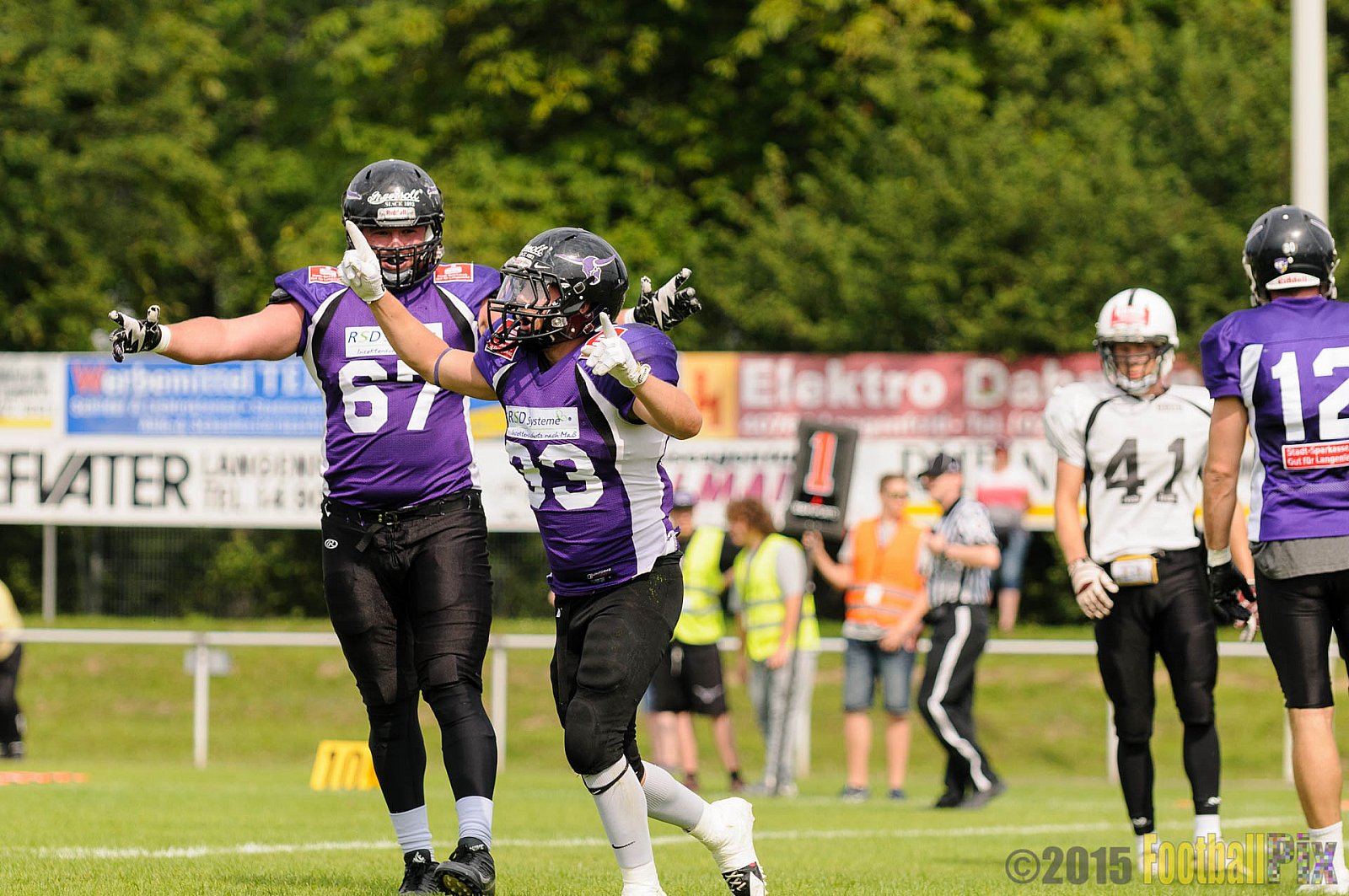 Langenfeld Longhorns vs. Aachen Vampires - 23.08.2015 RL NRW: Langenfeld Longhorns vs. Aachen Vampires (20:14)