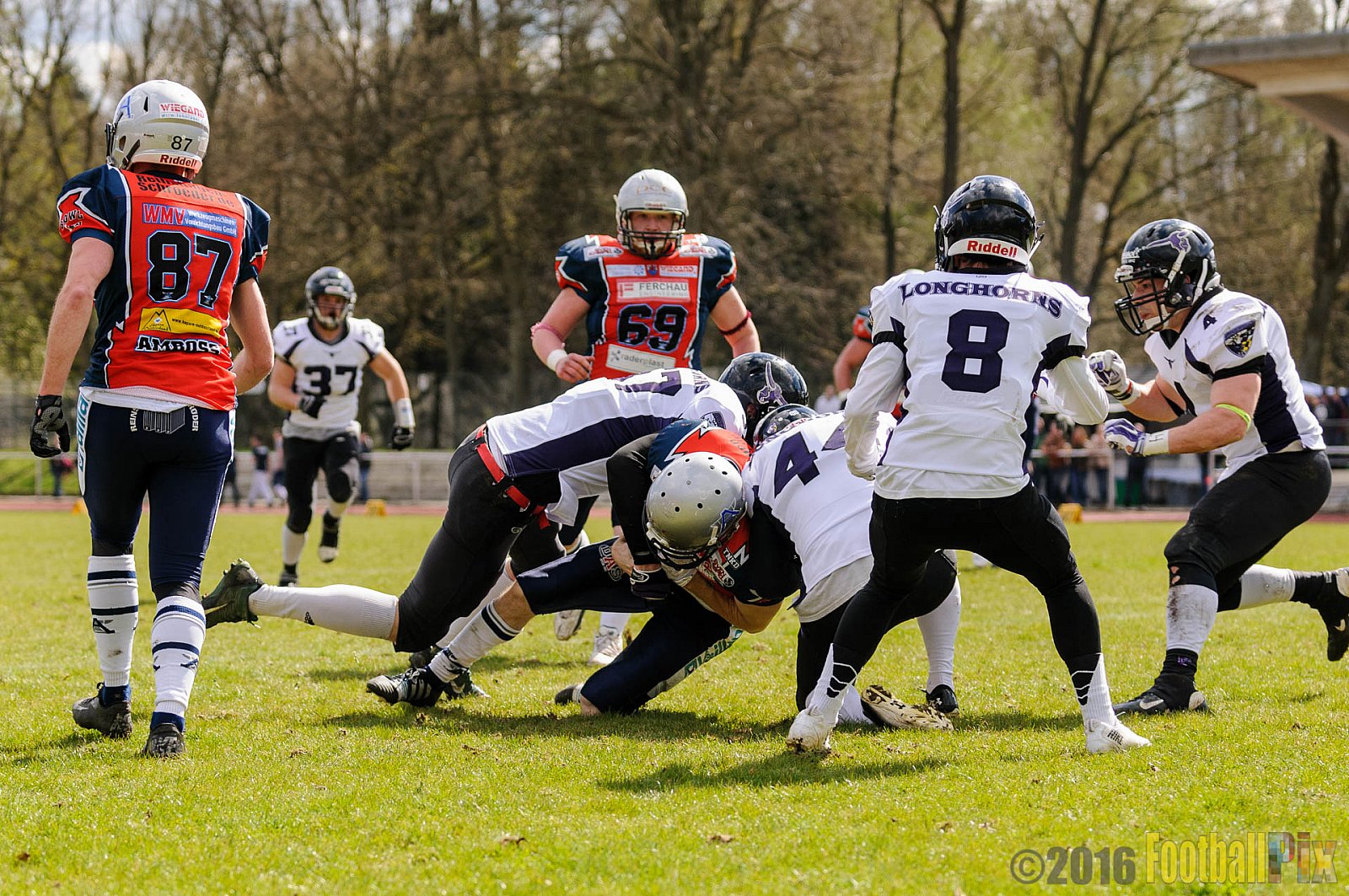 Remscheid Amboss vs. Langenfeld Longhorns - 17.04.2016 RL NRW: Remscheid Amboss vs. Langenfeld Longhorns (32:24)