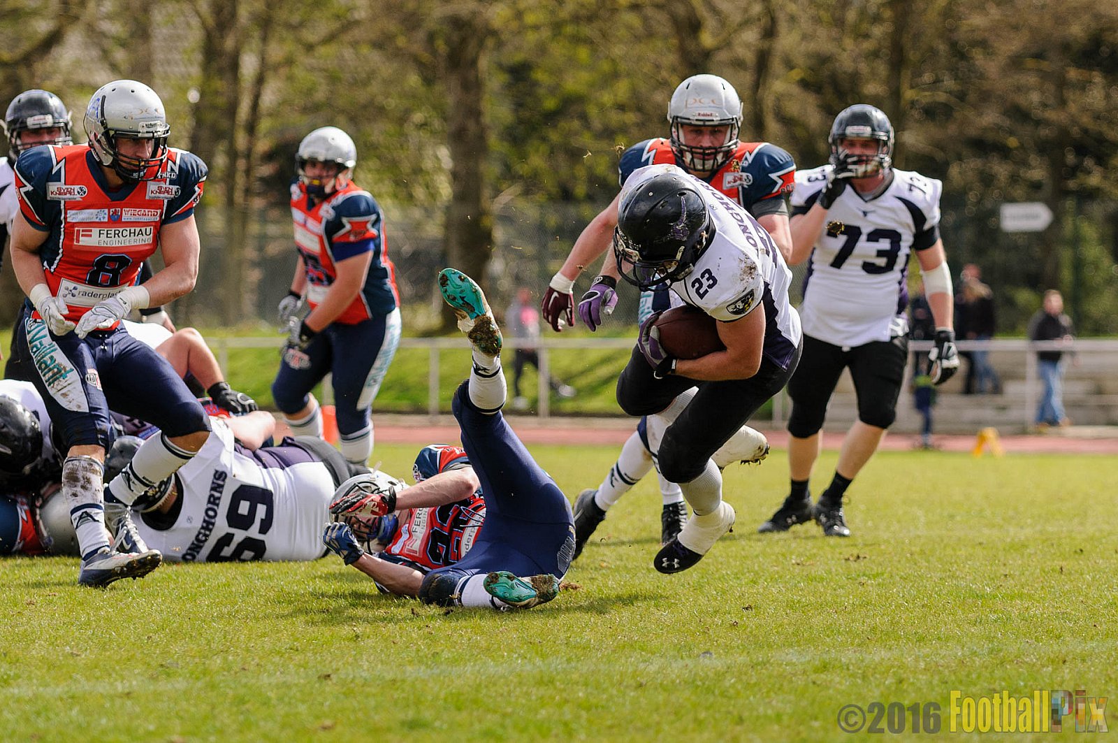 Remscheid Amboss vs. Langenfeld Longhorns - 17.04.2016 RL NRW: Remscheid Amboss vs. Langenfeld Longhorns (32:24)