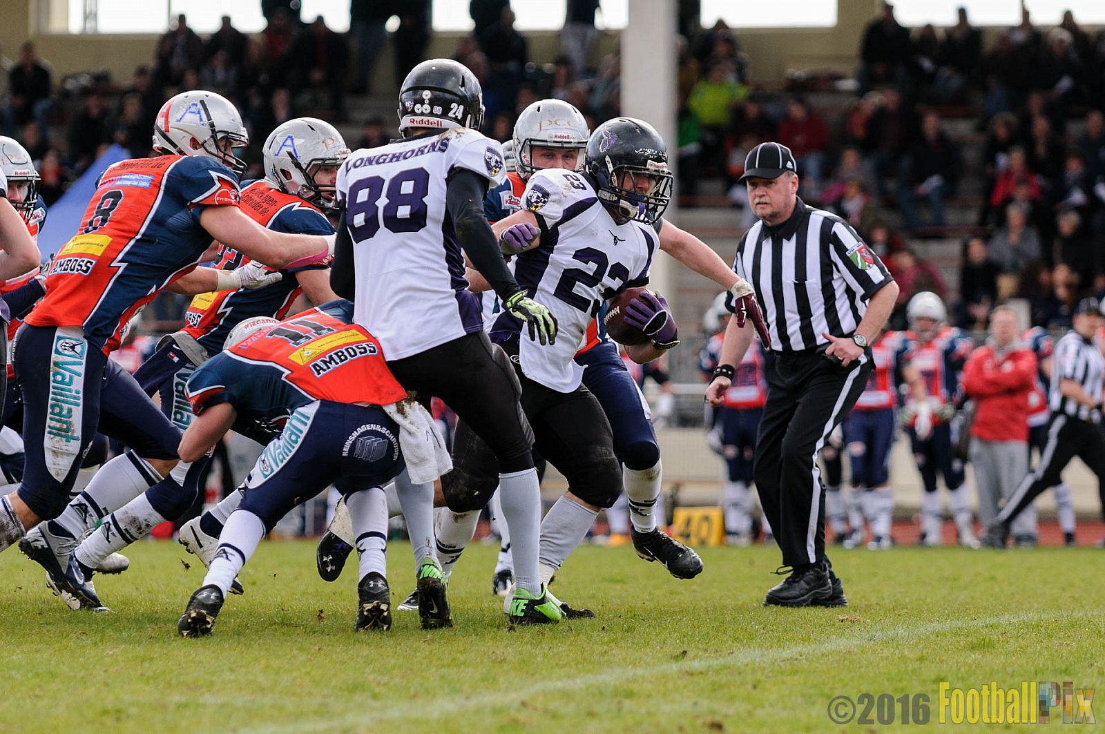 Remscheid Amboss vs. Langenfeld Longhorns - 17.04.2016 RL NRW: Remscheid Amboss vs. Langenfeld Longhorns (32:24)