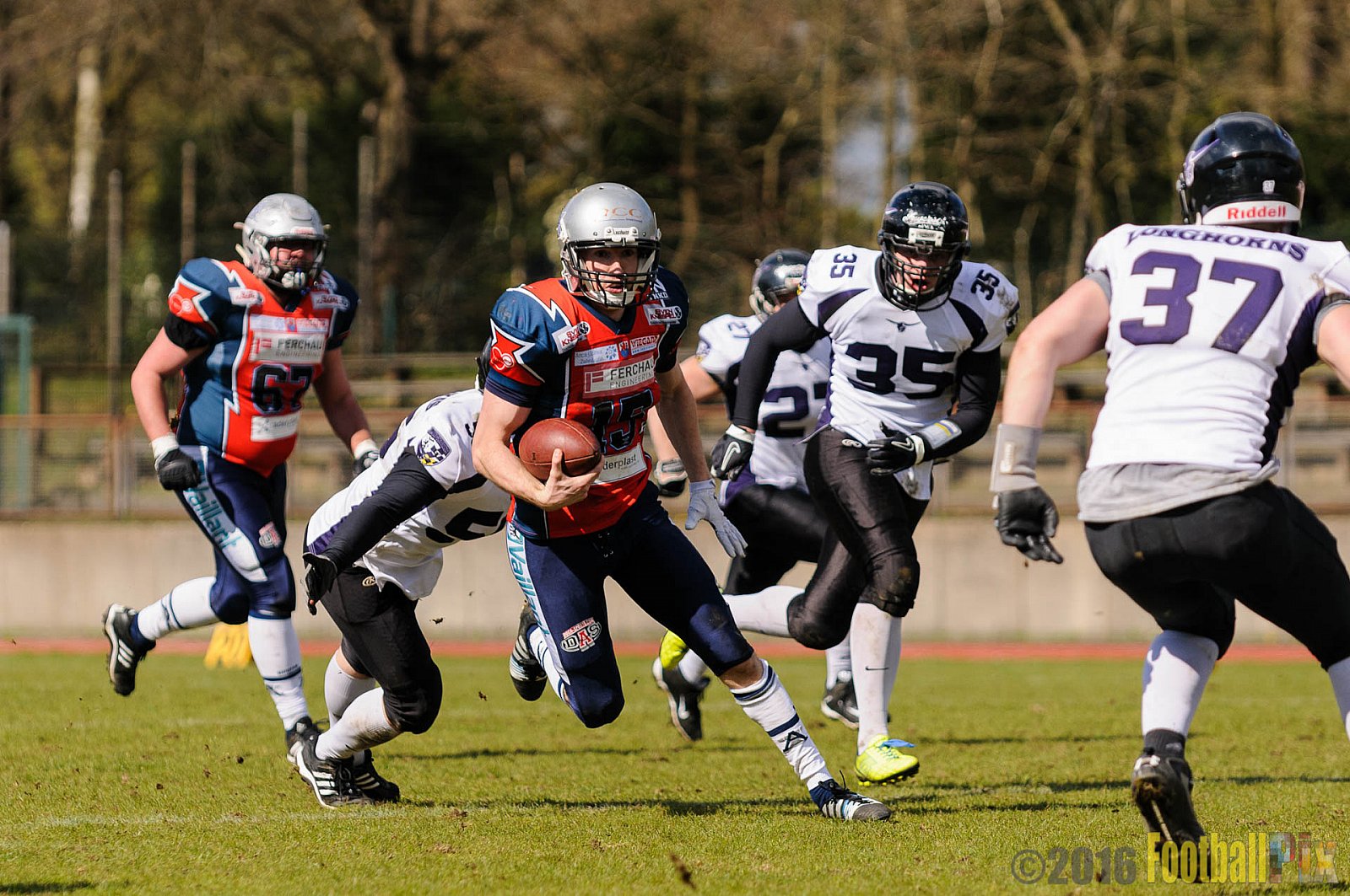 Remscheid Amboss vs. Langenfeld Longhorns - 17.04.2016 RL NRW: Remscheid Amboss vs. Langenfeld Longhorns (32:24)