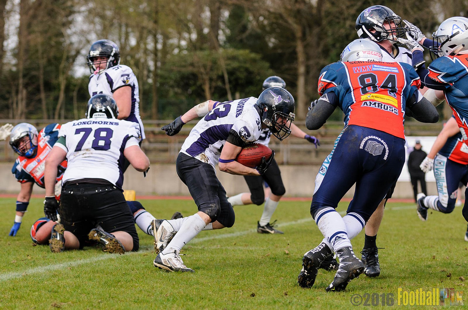 Remscheid Amboss vs. Langenfeld Longhorns - 17.04.2016 RL NRW: Remscheid Amboss vs. Langenfeld Longhorns (32:24)