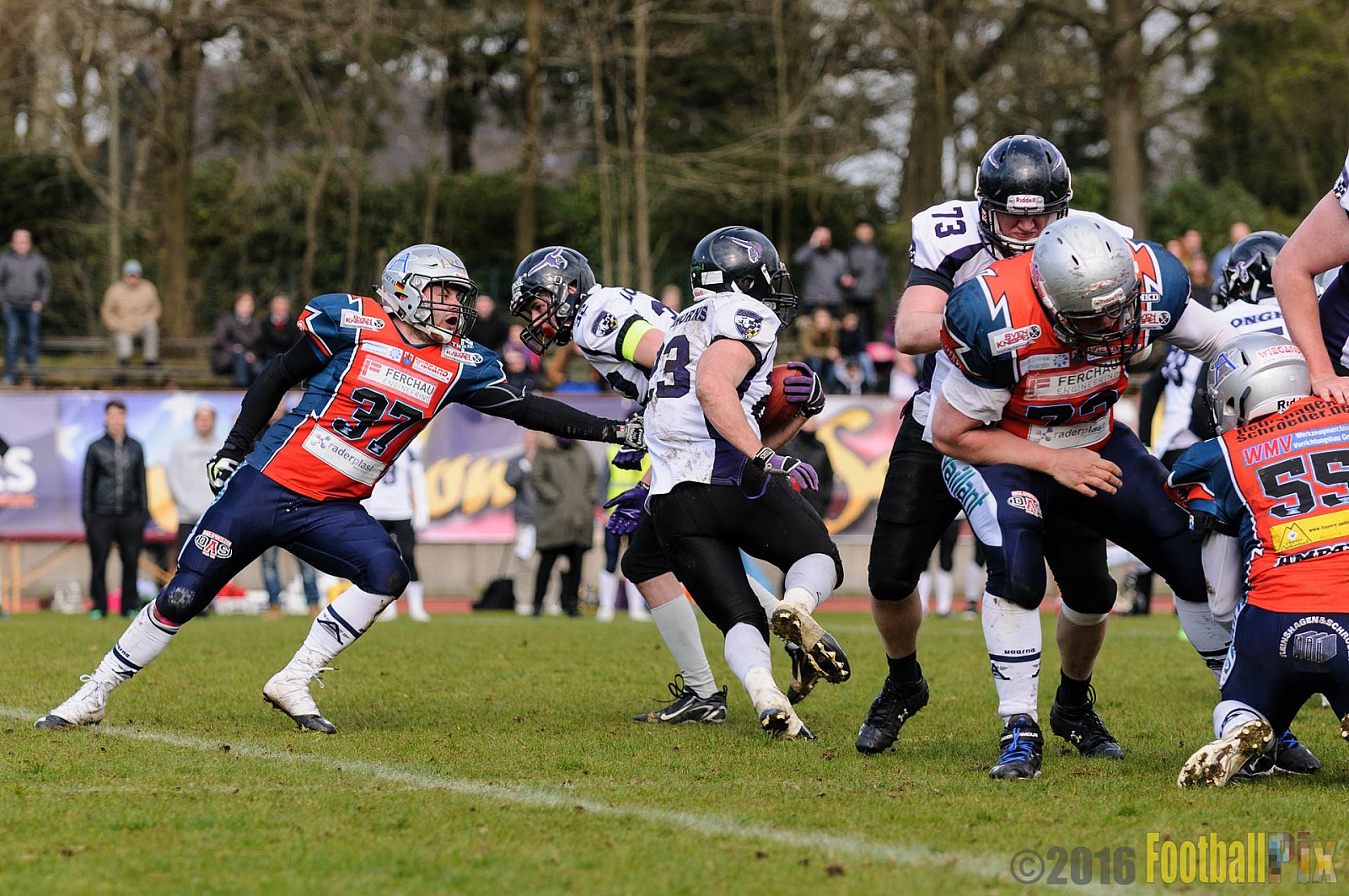 Remscheid Amboss vs. Langenfeld Longhorns - 17.04.2016 RL NRW: Remscheid Amboss vs. Langenfeld Longhorns (32:24)