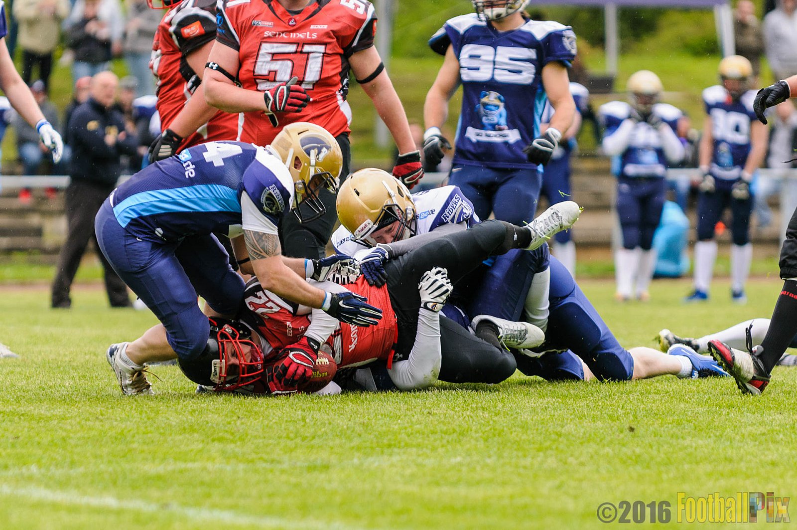 Schiefbahn Riders vs. Siegen Sentinels - 23.04.2016 OL NRW: Schiefbahn Riders vs. Siegen Sentinels (30:33)