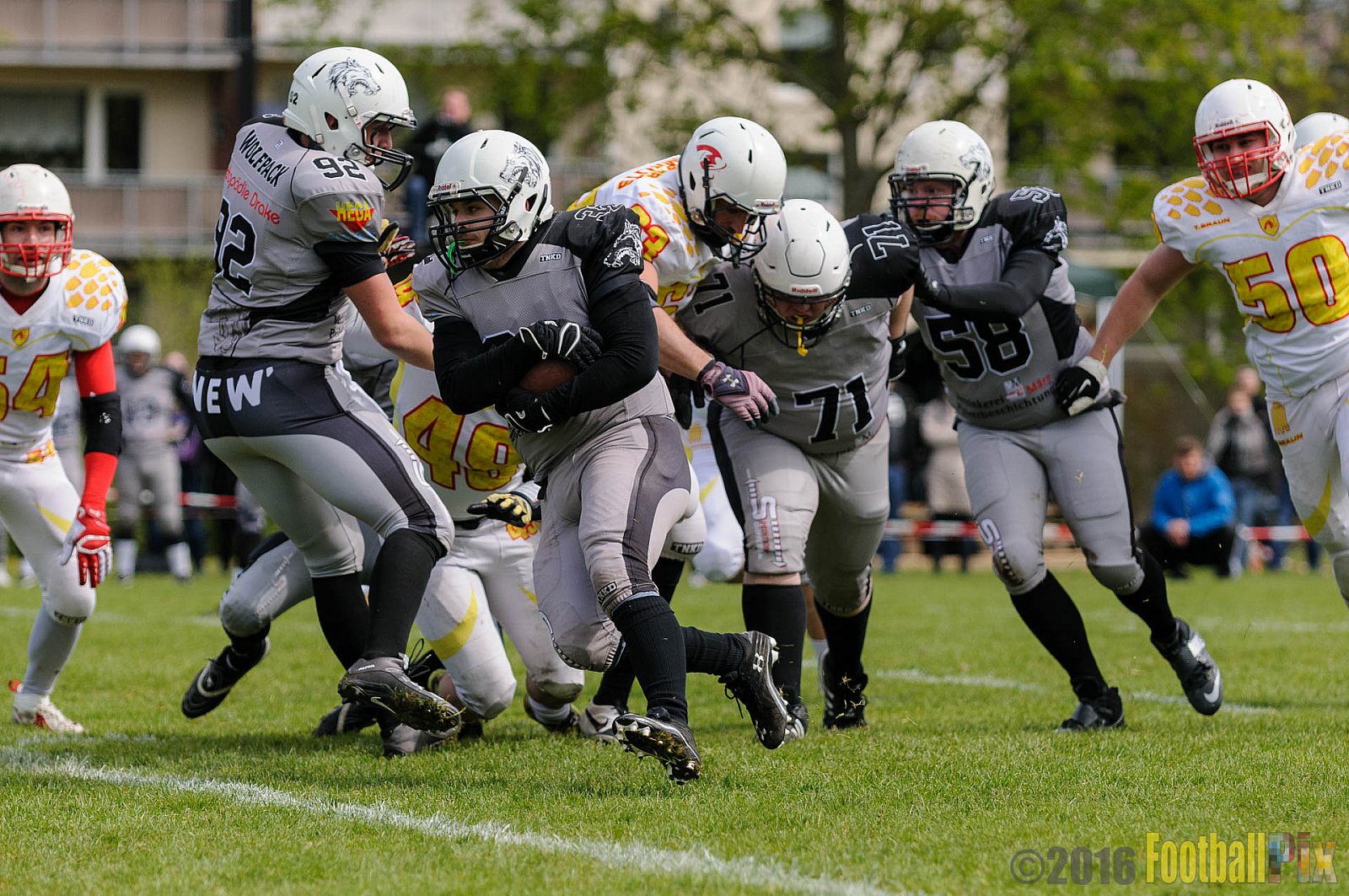 Mönchengladbach Wolfpack vs. Münster Mammuts - 24.04.2016 OL NRW: Mönchengladbach Wolfpack vs. Münster Mammuts (6:6)