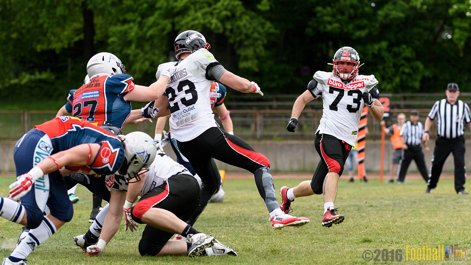 Remscheid Amboss vs. Solingen Paladins - 22.05.2016 RL NRW: Remscheid Amboss vs. Solingen Paladins (28:29)