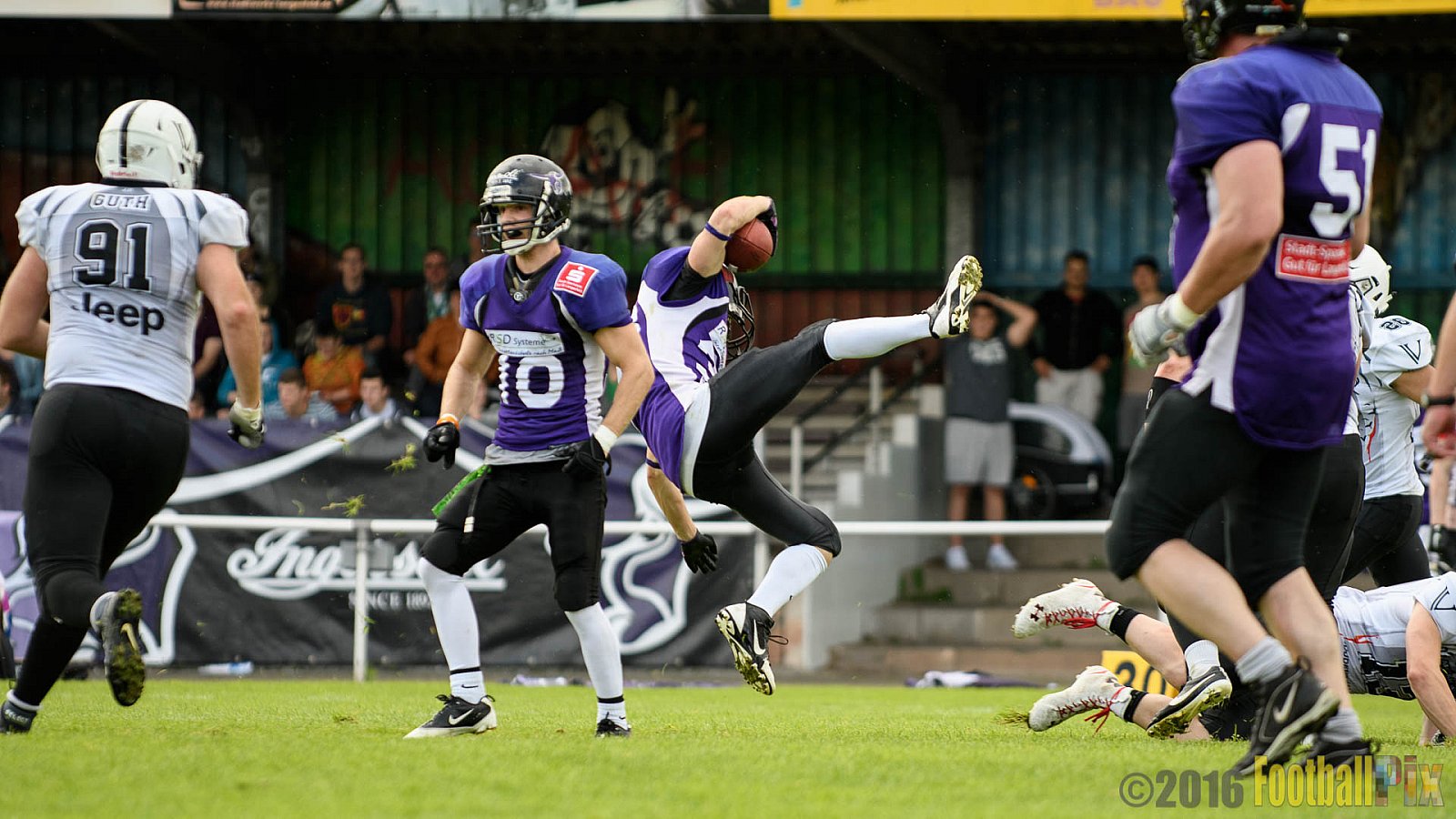 Langenfeld Longhorns vs. Aachen Vampires - 26.06.2016 RL NRW: Langenfeld Longhorns vs. Aachen Vampires (39:7)