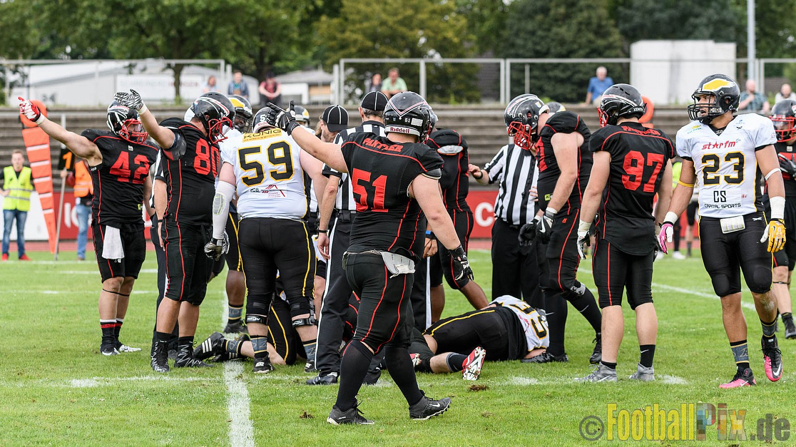 Düsseldorf Panther vs. Berlin Adler - 30.07.2016 GFL Nord: Düsseldorf Panther vs. Berlin Adler (39:41)