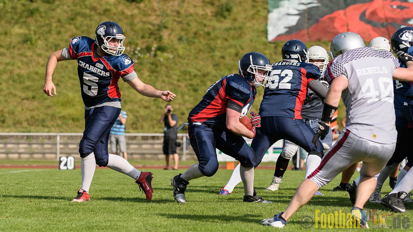 Recklinghausen Chargers vs. Bochum Rebels - 24.09.2016 LL NRW: Recklinghausen Chargers vs. Bochum Rebels (38:8)
