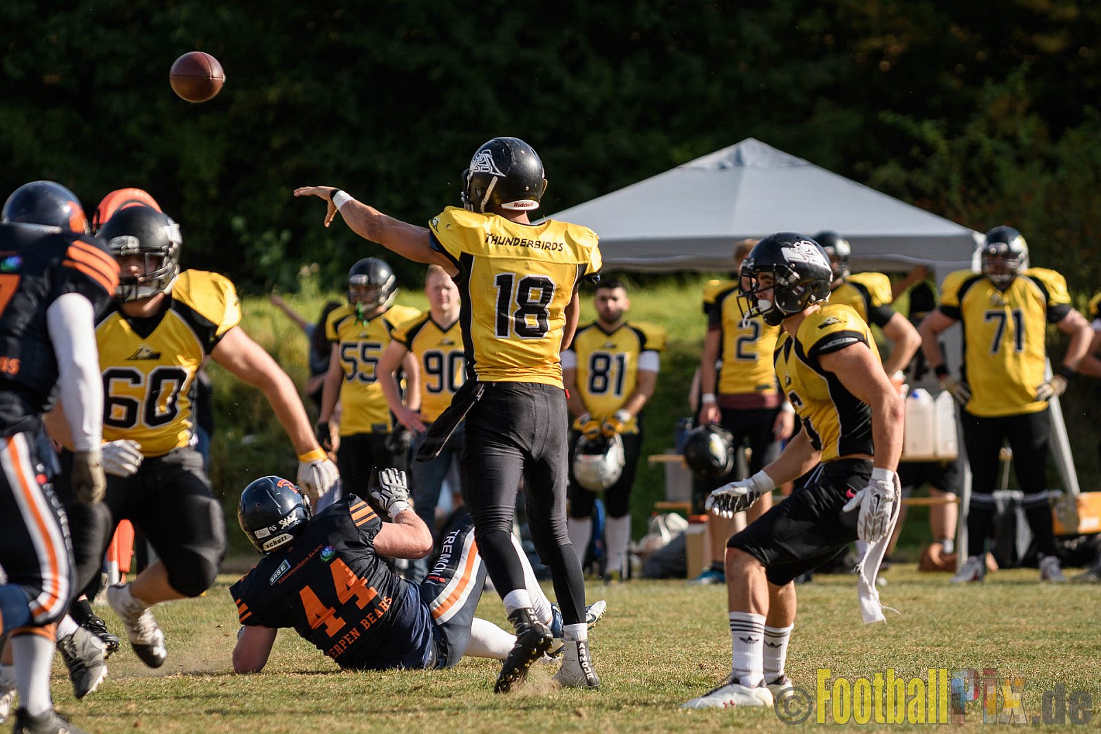 Kerpen Bears vs. Duisburg Thunderbirds - 25.09.2016 VL NRW: Kerpen Bears vs. Duisburg Thunderbirds (7:28)